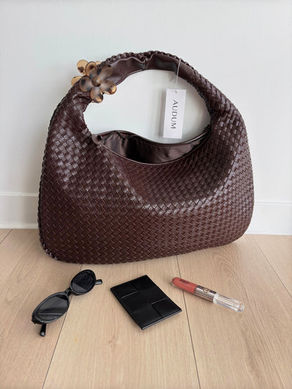 Alena Tote Bag Vegan Leather Spacious Convertible Shoulder Bag for Women Multiple Colors