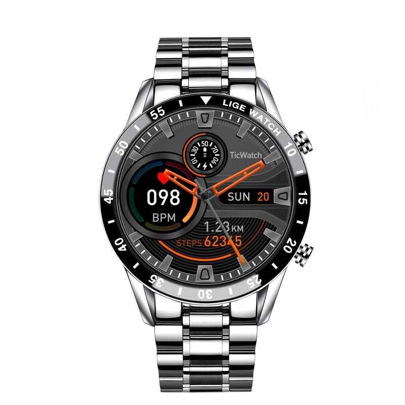 All-in-One Smart Watch 1.3" HD Touch Screen IP67 Waterproof Fitness Tracker with Bluetooth Calls and Health Monitoring