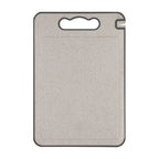 Dual-Sided Stainless Steel Cutting Board with Built-In Knife Sharpener and Non-Slip Silicone Rim 36.5x25cm
