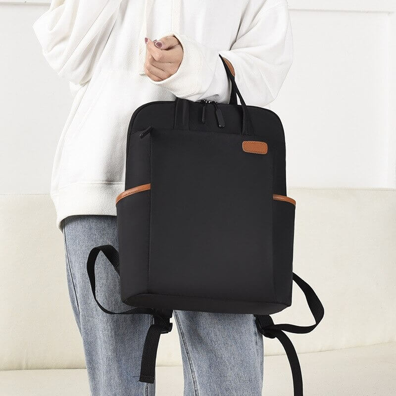 Anti-Theft Travel Backpack Lightweight Oxford Fabric Secure Carry-On Backpack with Organized Pockets and Trolley Sleeve