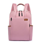 Anti-Theft Travel Backpack Lightweight Oxford Fabric Secure Carry-On Backpack with Organized Pockets and Trolley Sleeve