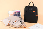 Anti-Theft Travel Backpack Lightweight Oxford Fabric Secure Carry-On Backpack with Organized Pockets and Trolley Sleeve