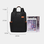 Anti-Theft Travel Backpack Lightweight Oxford Fabric Secure Carry-On Backpack with Organized Pockets and Trolley Sleeve
