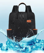 Anti-Theft Travel Backpack Lightweight Oxford Fabric Secure Carry-On Backpack with Organized Pockets and Trolley Sleeve