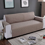 Waterproof Anti-Wear Sofa Protector Cover with Anti-Slip Base and Padded Microfiber Filling