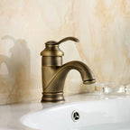 Harrow Antique Brass Bathroom Faucet Sink Mixer Tap Solid Brass Leak-Proof Ceramic Cartridge
