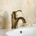 Harrow Antique Brass Bathroom Faucet Sink Mixer Tap Solid Brass Leak-Proof Ceramic Cartridge