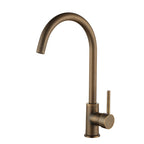 Antique Bronze Single Handle Kitchen Faucet Brass Mixer Tap 360° Swivel High Arc