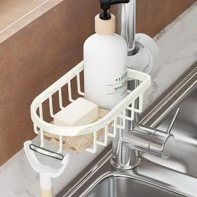 AquaGrip Stainless Steel Shower Shelf Space-Saving Organizer for Soap Shampoo Bathroom