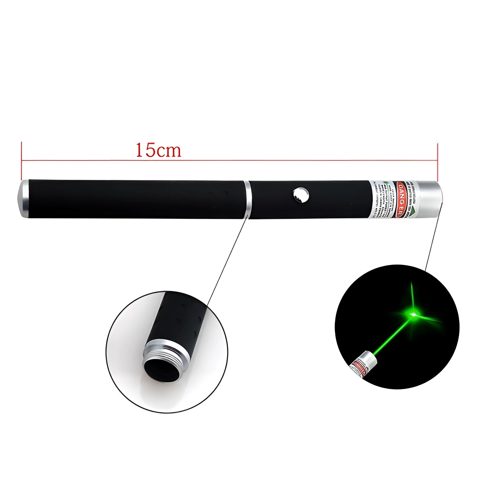 Adjustable Focus Multi-Color Laser Pointer USB Rechargeable Handheld Beam for Astronomy and Outdoors