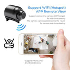 Mini Waterproof Security Camera 1080P HD WiFi IP Night Vision with Human Detection