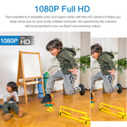 Mini Waterproof Security Camera 1080P HD WiFi IP Night Vision with Human Detection