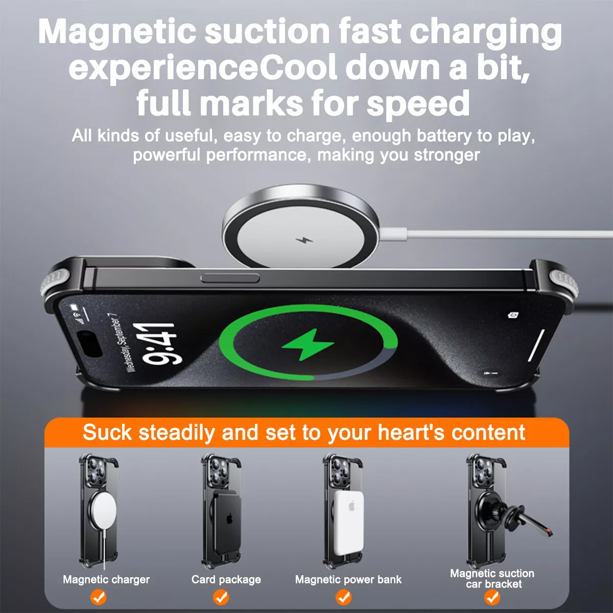 Aurex MagSafe iPhone Case Ultra Slim Titanium Borderless Minimalist Aluminum Alloy