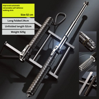 Retractable Self-Defense Cane with Secure Grip Lightweight Alloy Steel Walking Stick