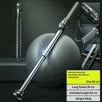 Retractable Self-Defense Cane with Secure Grip Lightweight Alloy Steel Walking Stick
