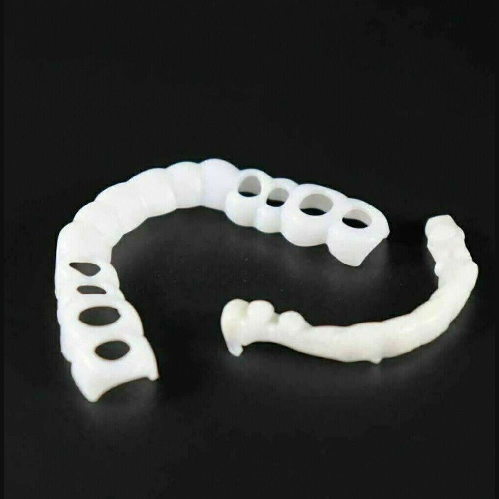 Snap-On Smile Veneers Customizable Instant Teeth Cover Natural Color Reusable Dental Appliance
