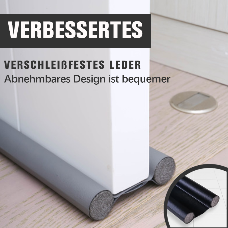 Waterproof Door Bottom Sealing Strip PU Leather Adjustable 96cm Noise Dust Insect Blocker