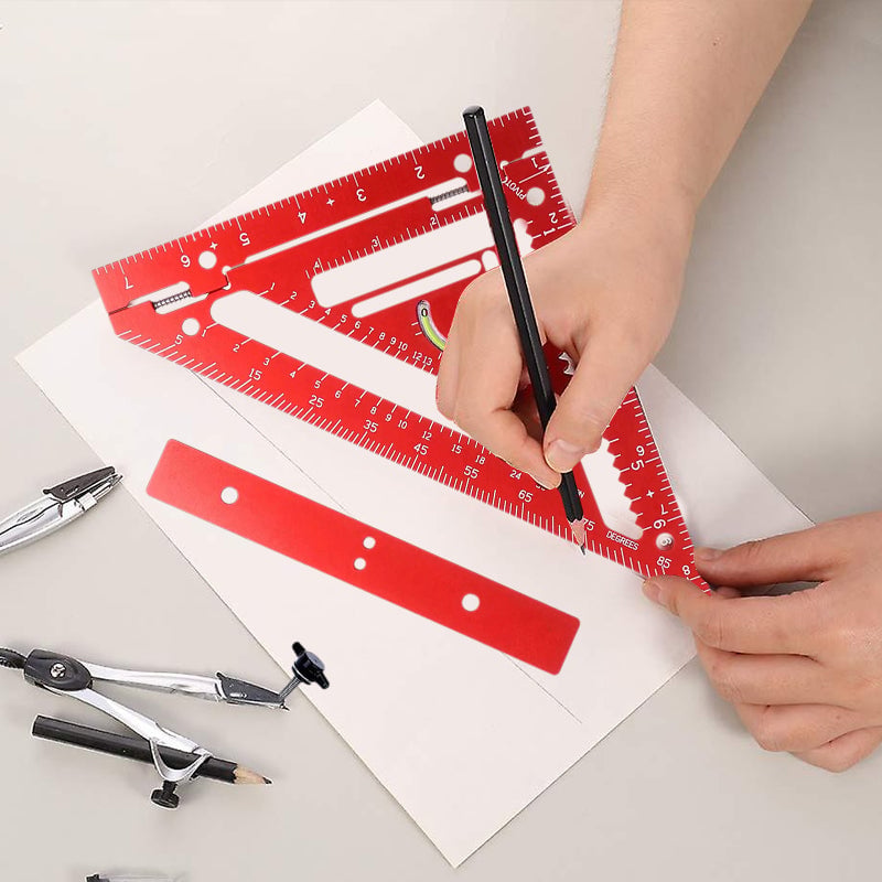 Innovative Rafter Square Tool Aerospace Aluminum Rotating Fence Flatwork Leveling Marking Jig
