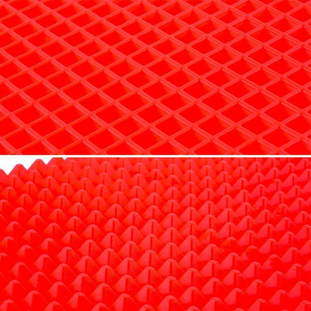Silicone Baking Mat Non-Stick Heat Resistant Oven Liner Red 16 x 13 Inches Pyramid Tray