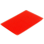 Silicone Baking Mat Non-Stick Heat Resistant Oven Liner Red 16 x 13 Inches Pyramid Tray