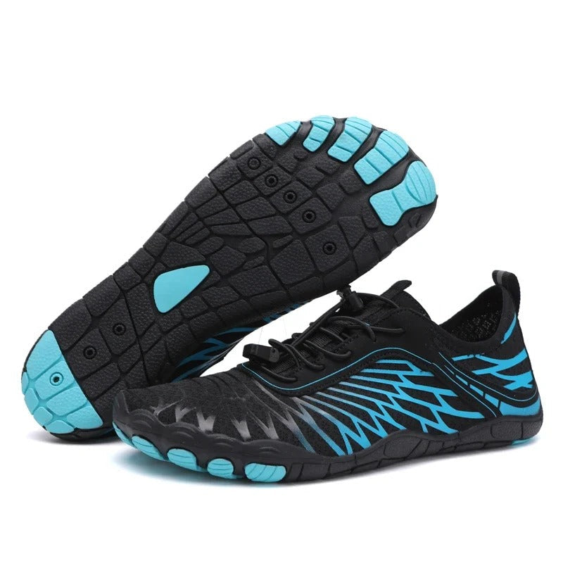 Barefoot Shoes Stripe Lightweight Flexible Zero Drop Water Shoes with Wide Toe Box and Quick-Drying Sole