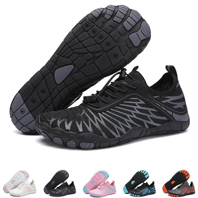 Barefoot Shoes Stripe Lightweight Flexible Zero Drop Water Shoes with Wide Toe Box and Quick-Drying Sole
