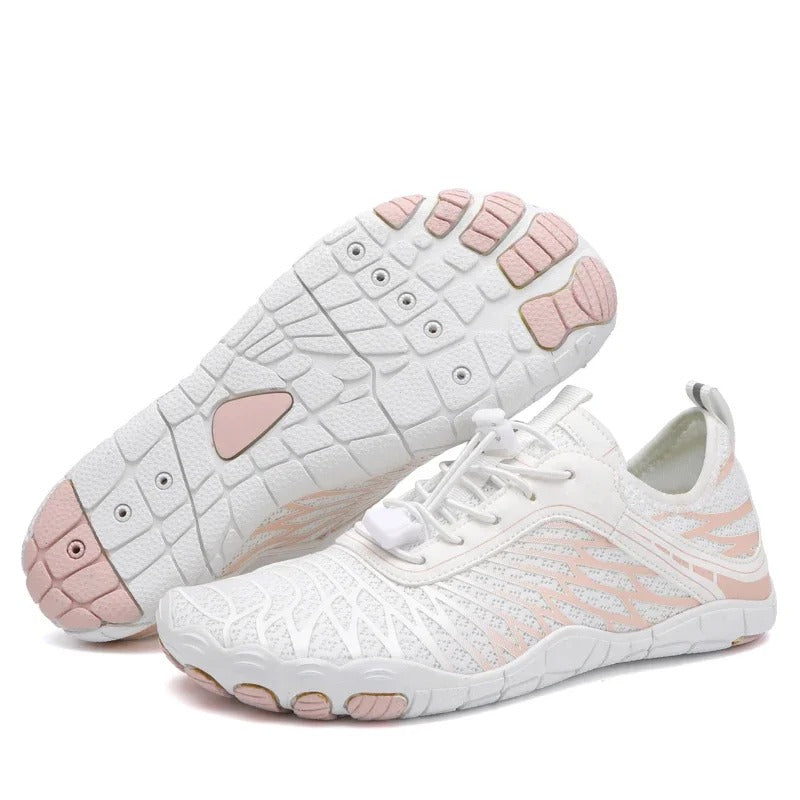 Barefoot Shoes Stripe Lightweight Flexible Zero Drop Water Shoes with Wide Toe Box and Quick-Drying Sole