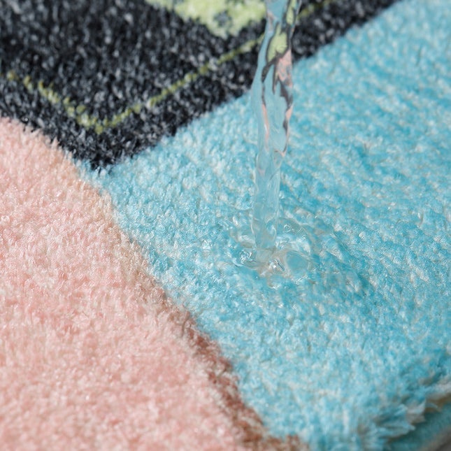 Harrow Yuhua Stone Bath Mat Microfiber Non-Slip Absorbent 19.6"x31.5" Colorful Bathroom Rug
