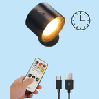 Battery Operated Portable Lamp with Timer and Weatherproof Design for Indoor and Outdoor Use