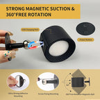 Battery Operated Portable Lamp with Timer and Weatherproof Design for Indoor and Outdoor Use