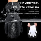 Battery-Powered Heated Gloves with Adjustable Heat Settings Touchscreen Waterproof Winter Gloves