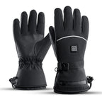 Battery-Powered Heated Gloves with Adjustable Heat Settings Touchscreen Waterproof Winter Gloves