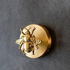 Golden Brass Wall Hooks Handmade Animal Head Design Decorative Coat Hooks for Home
