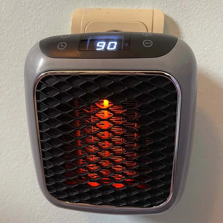 Compact Personal Space Heater 800W Portable Electric Heater with Timer and Safety Features