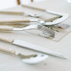 Harrow Bistro 24-Piece Cutlery Set Western Engraved Design Durable Dinnerware for 6