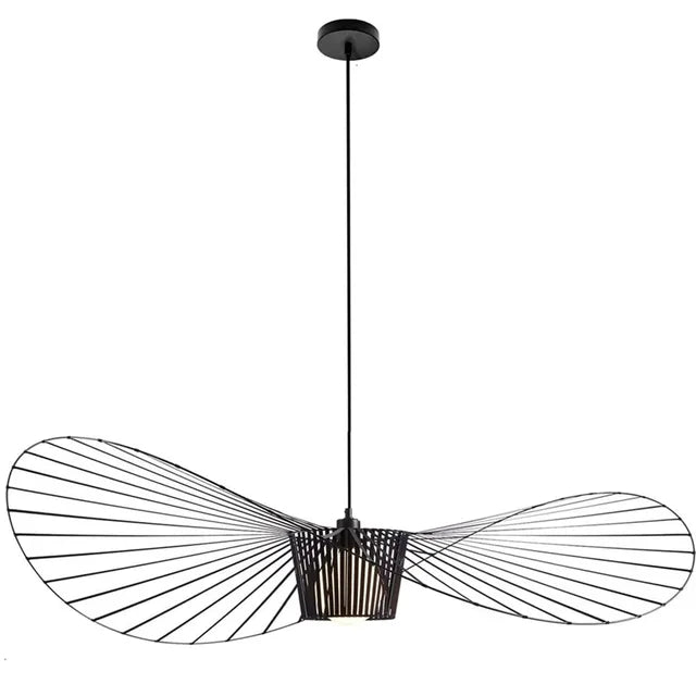 Black Pendant Lamp Hat Design Modern Chic Pendant Light Multiple Sizes