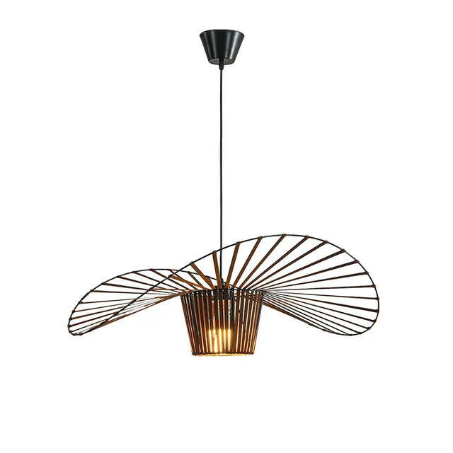 Black Pendant Lamp Hat Design Modern Chic Pendant Light Multiple Sizes