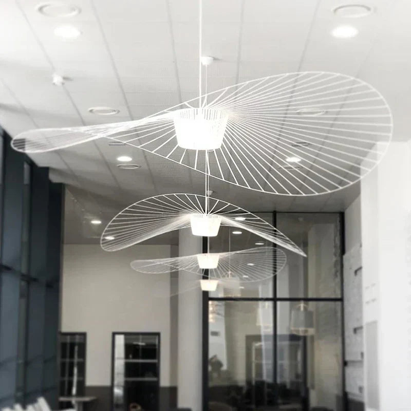 Black Pendant Lamp Hat Design Modern Chic Pendant Light Multiple Sizes