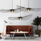 Black Pendant Lamp Hat Design Modern Chic Pendant Light Multiple Sizes