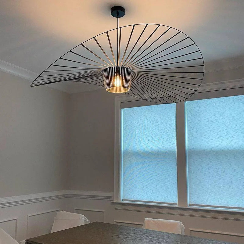 Black Pendant Lamp Hat Design Modern Chic Pendant Light Multiple Sizes