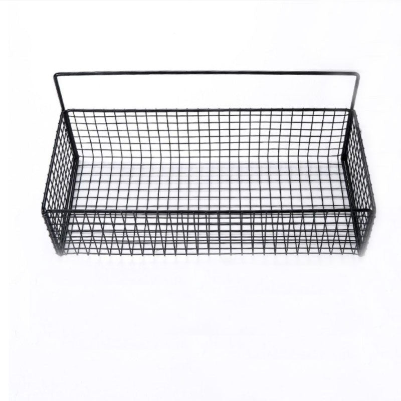 Wall-Mounted Bathroom Shelf Black No Drilling Floating Space-Saving Storage Organizer