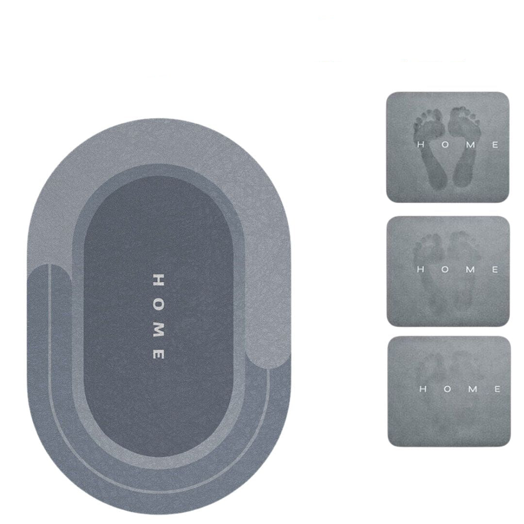 Super Absorbent Non-Slip Bath Mat Fast Drying Mold Resistant Bathroom Rug Durable Design