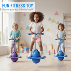 BounceBallster Balance Trainer with Non-Slip Platform and Padded Handle for Indoor Outdoor Jumping and Stability