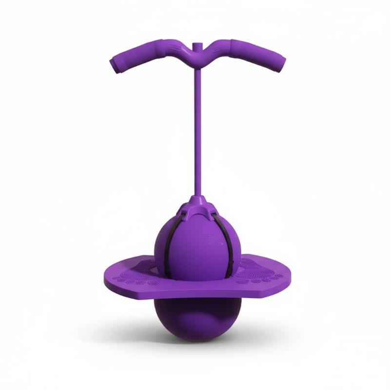 BounceBallster Balance Trainer with Non-Slip Platform and Padded Handle for Indoor Outdoor Jumping and Stability