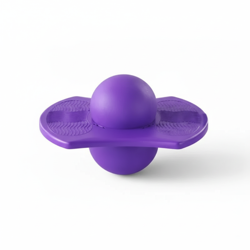BounceBallster Balance Trainer with Non-Slip Platform and Padded Handle for Indoor Outdoor Jumping and Stability