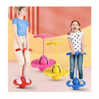 BounceBallster Balance Trainer with Non-Slip Platform and Padded Handle for Indoor Outdoor Jumping and Stability