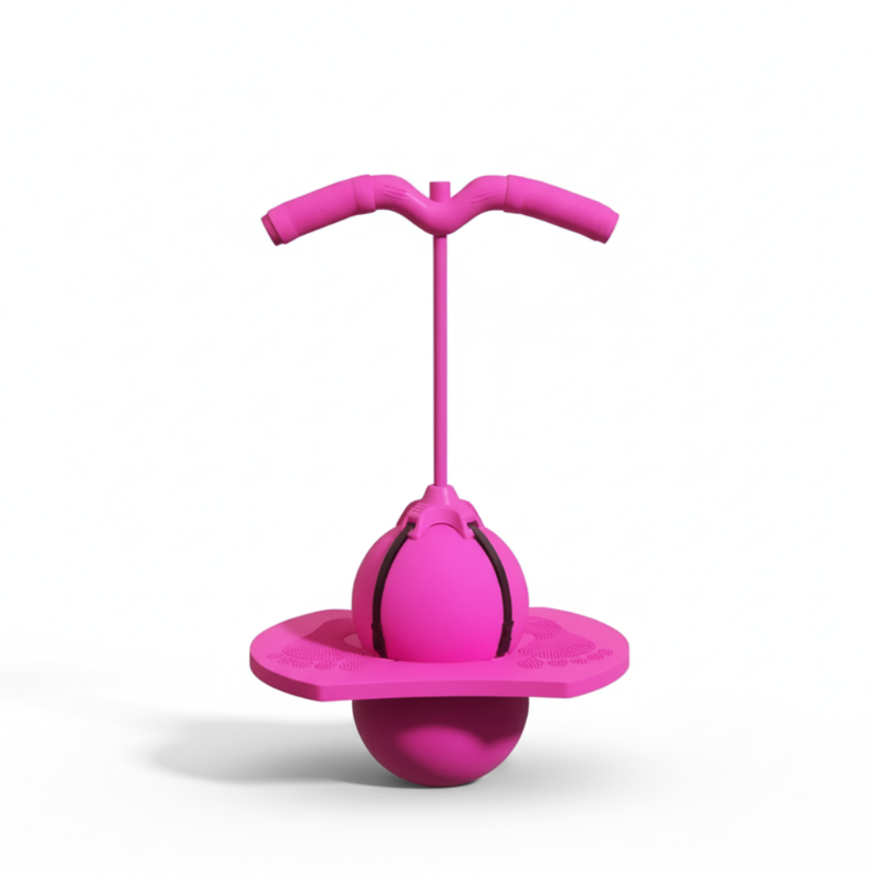 BounceBallster Balance Trainer with Non-Slip Platform and Padded Handle for Indoor Outdoor Jumping and Stability