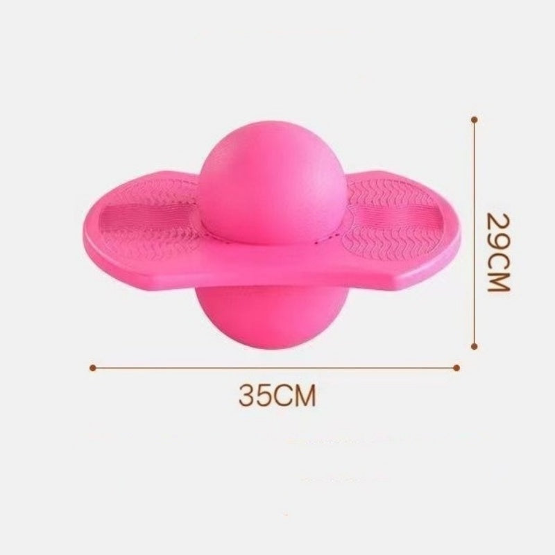 BounceBallster Balance Trainer with Non-Slip Platform and Padded Handle for Indoor Outdoor Jumping and Stability