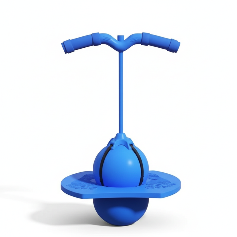 BounceBallster Balance Trainer with Non-Slip Platform and Padded Handle for Indoor Outdoor Jumping and Stability