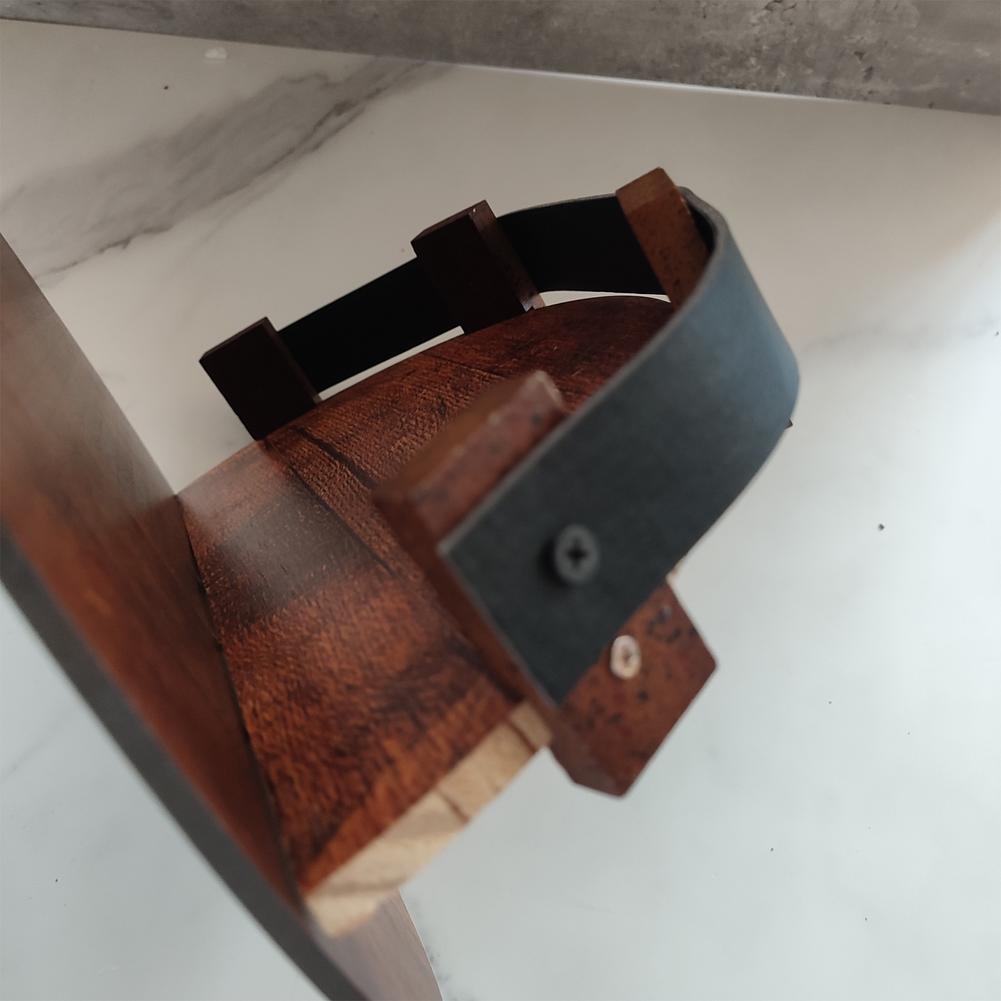 Rustic Oak Wall Shelf for Whiskey Display Reclaimed Barrel Wood Circular 7-Bottle Capacity